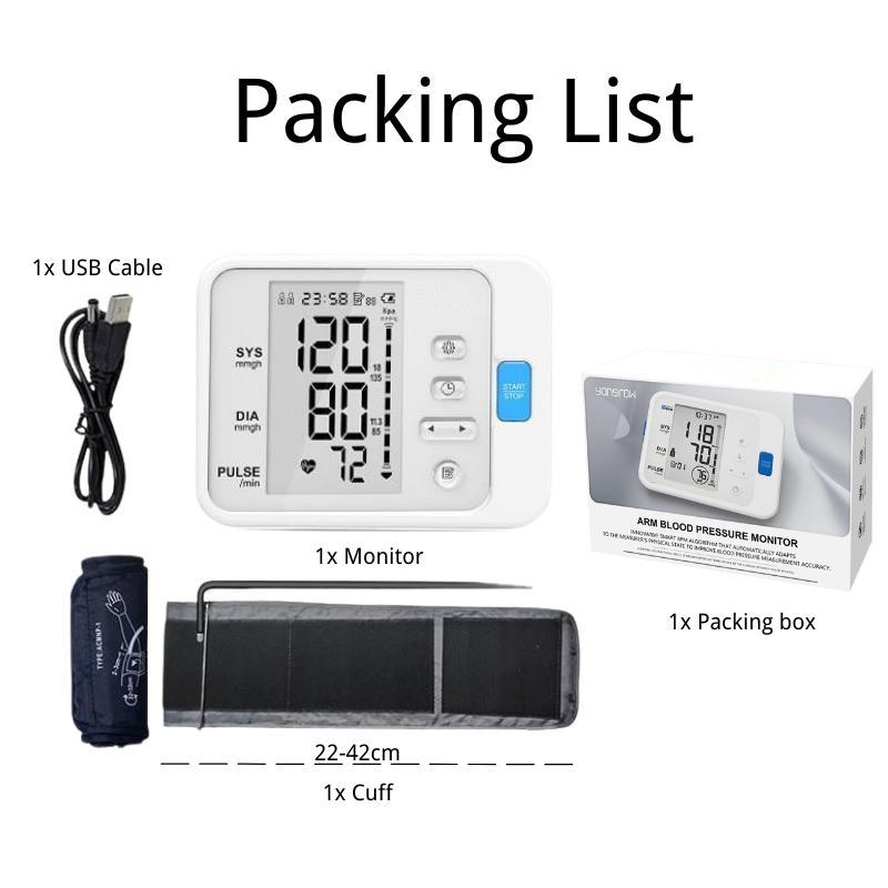 High Quality Automatic Blood Pressure Machine Digital BP Testing Device  Electronic Upper Arm Blood Pressure Monitor supplier
