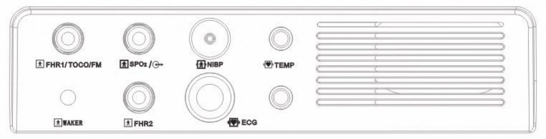 2024 Hot Selling 12.1'' CTG Portable Fetal Monitor Machine Electric Powered for Single Twin Pregnancies CE Certified Plastic supplier