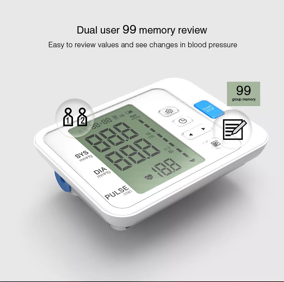 High Quality Automatic Blood Pressure Machine Digital BP Testing Device  Electronic Upper Arm Blood Pressure Monitor manufacture