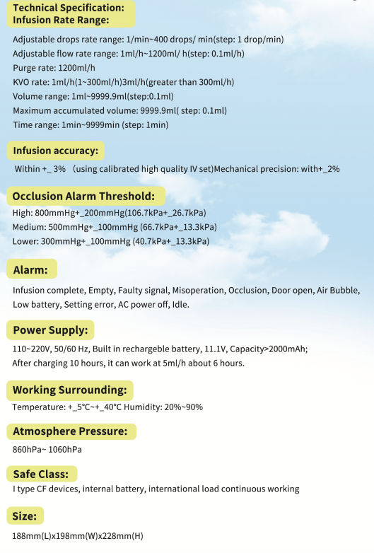 Veterinary use infusion pump best price veterinary instrument for pets supplier