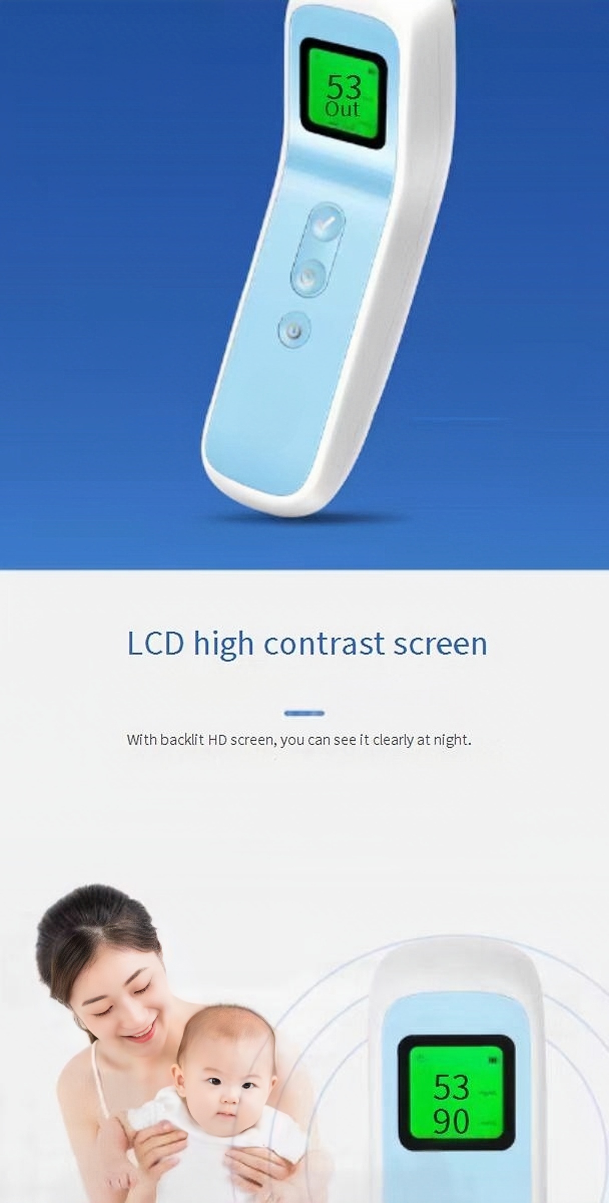 Infant Care maternity post-natal 3.7V Rechargeable baby jaundice for accoucheur neonatologist pediatrician Bilirubin Analyzer manufacture