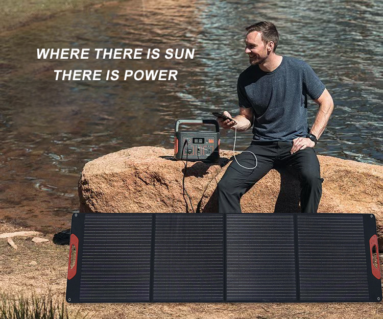 Portable 200w folding bag Mono Folding Solar Panels factory