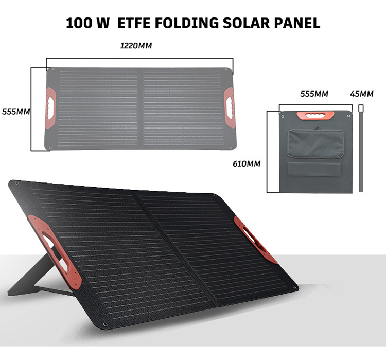 100W Outdoor Solar Panel Portable Foldable Solar Panels factory