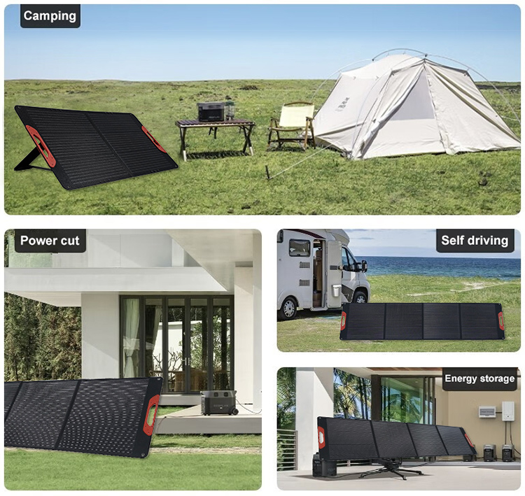 Portable 200w folding bag Mono Folding Solar Panels factory