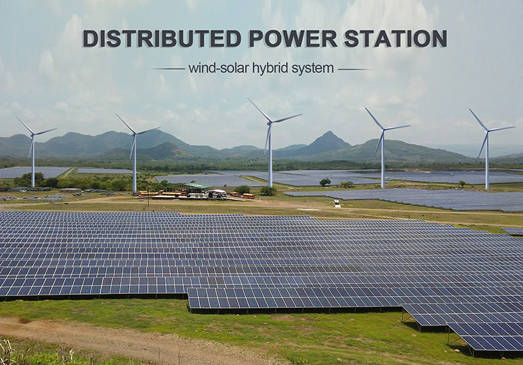 100KW Hybrid Wind Solar System for Distributed Power Station supplier