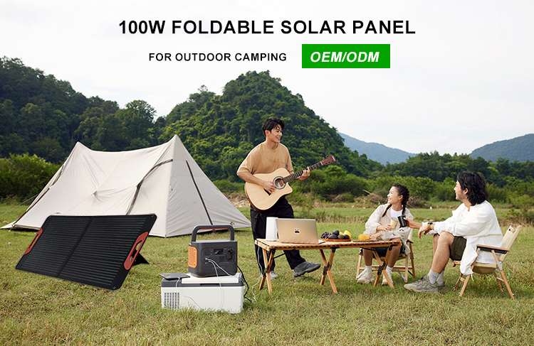 100W Outdoor Solar Panel Portable Foldable Solar Panels details