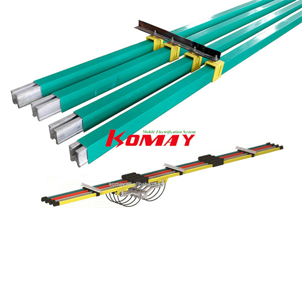 מסילת כוח עם מוליך מבודד עבור התקנה נוחה