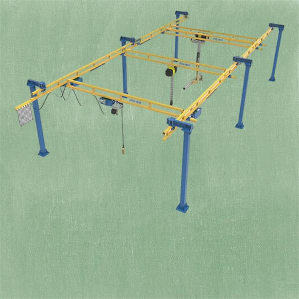 Movimentando Cargas Pesadas com Segurança com um Guindaste Suspensório de Dupla Vigas