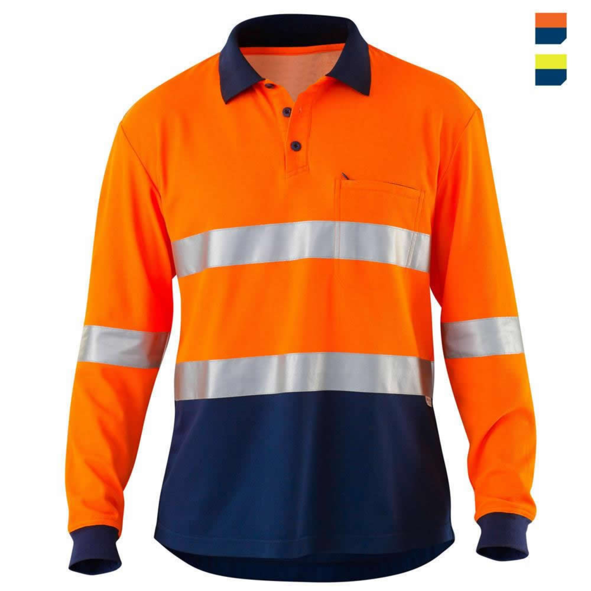 EN471 AS/NZS 1906 Hot Sale Railway Long Sleeve Multi-Color Safety Clothes Quick-Dry Traffic Worker Polo Shirt