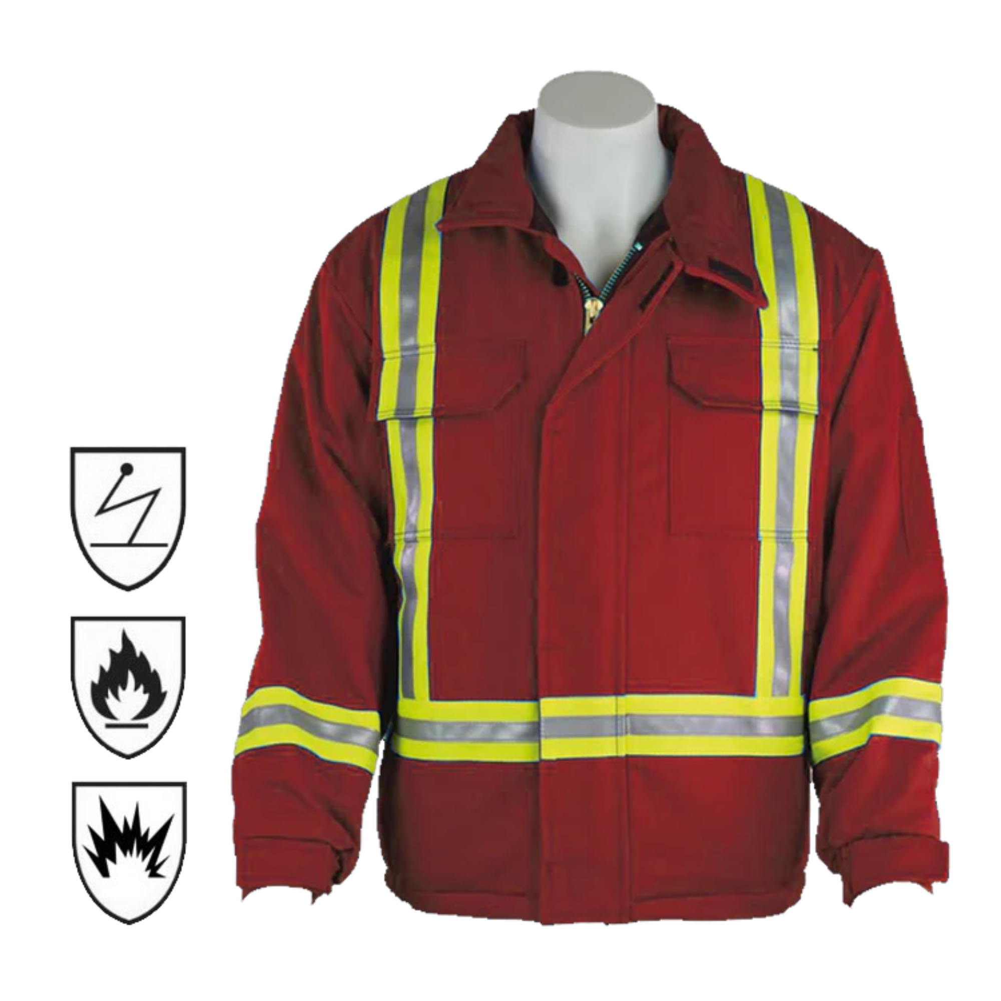 High Quality Construction Hi Vis Reflective Traffic Jacket Fire Proof Anti Static Nomex Clothes