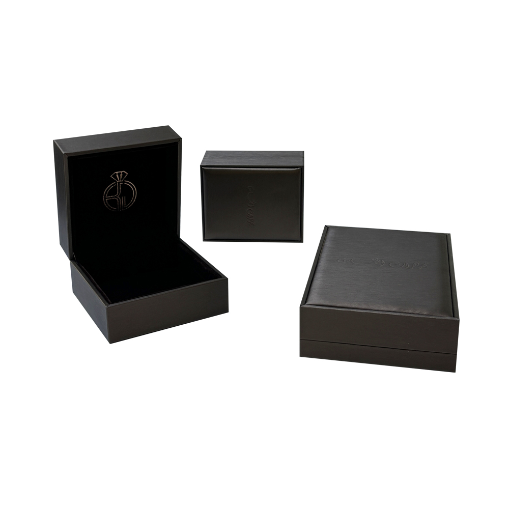 Luxury custom logo wholesale jewelry velvet earrings necklace bracelet packaging box leather small large ring jewelry box supplier