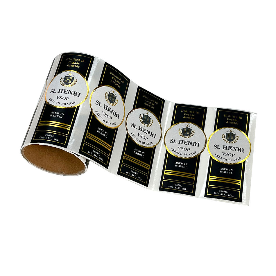 Manufacturers Custom Private Brand Name Printing Logo Adhesive Roll Labels Stickers for Packaging factory