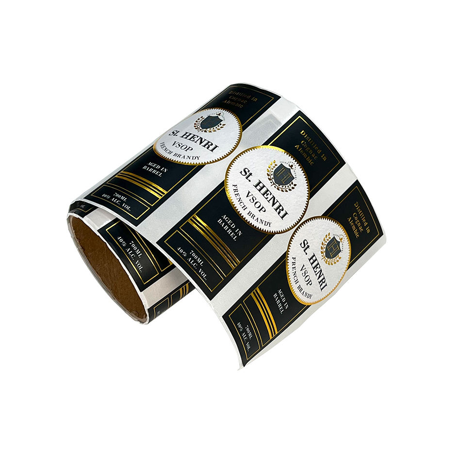 Manufacturers Custom Private Brand Name Printing Logo Adhesive Roll Labels Stickers for Packaging details