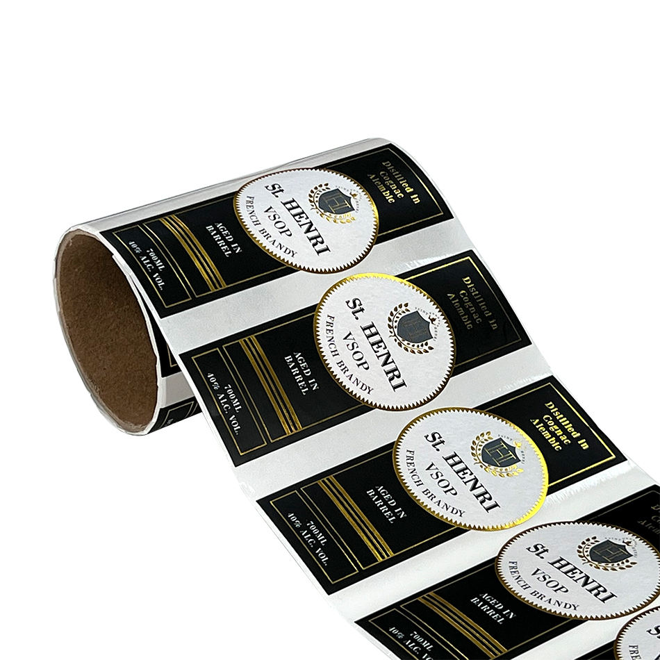 Manufacturers Custom Private Brand Name Printing Logo Adhesive Roll Labels Stickers for Packaging supplier