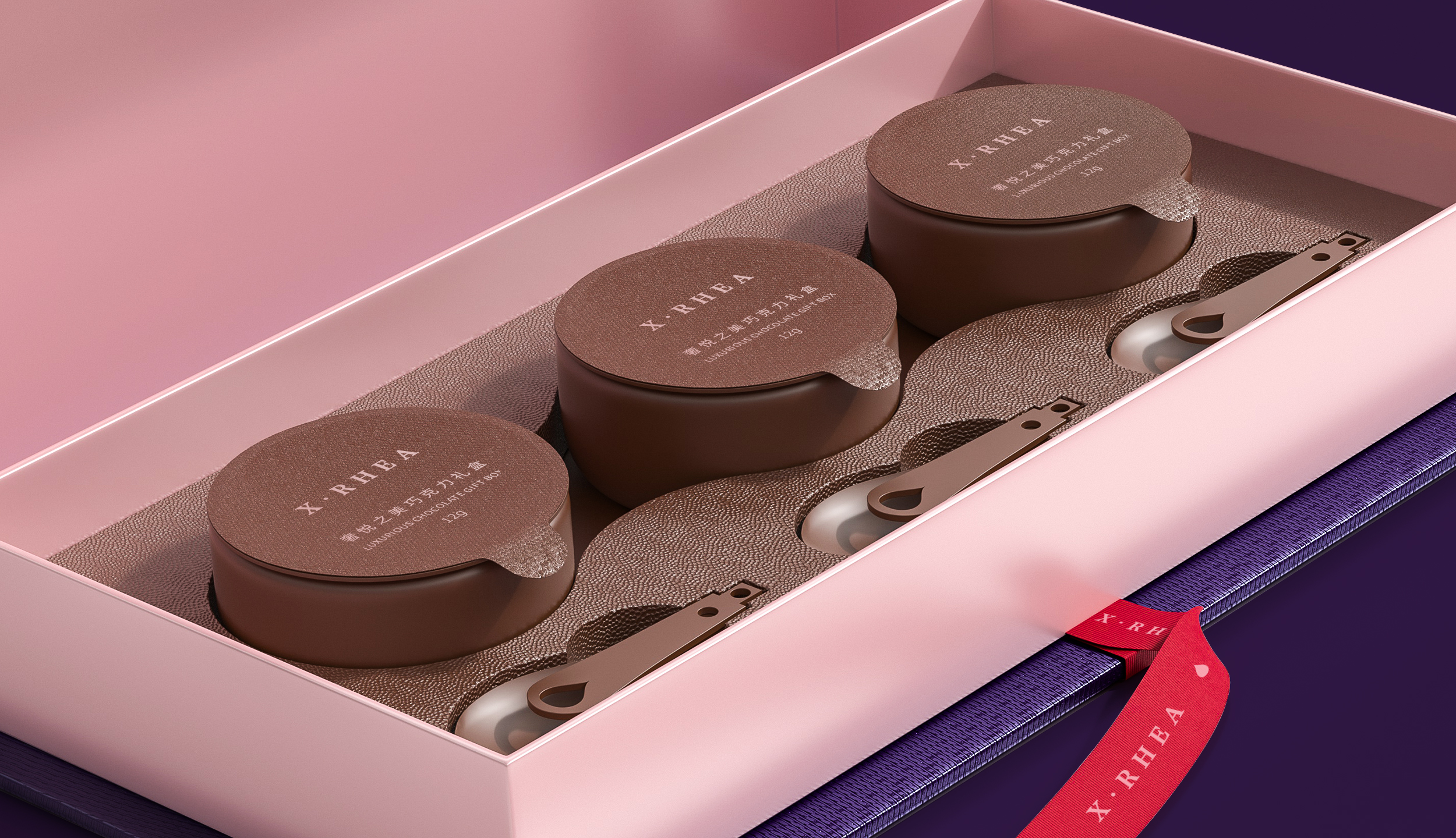 Custom chocolate dates luxury gift paper box with grid and divider gift chocolate bar laser boxes details