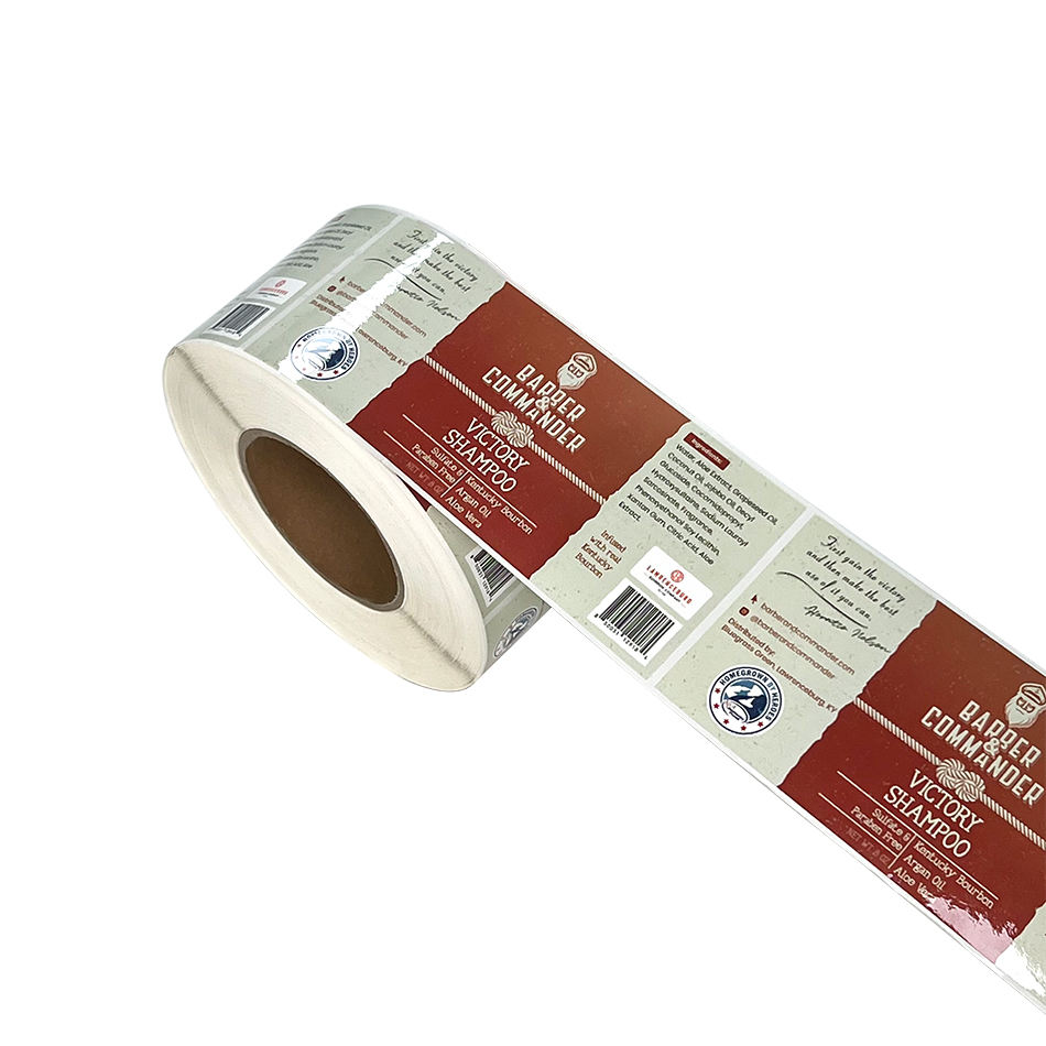 Manufacturers Custom Private Brand Name Printing Logo Adhesive Roll Labels Stickers for Packaging supplier