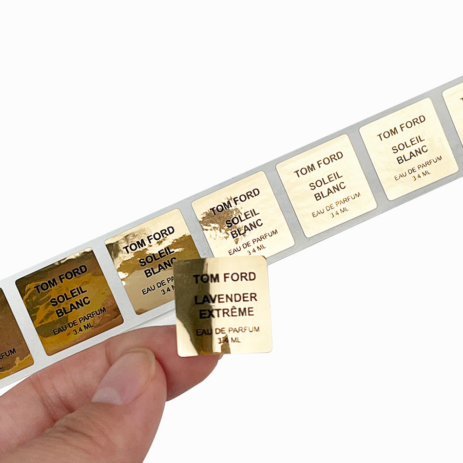 Manufacturers Custom Private Brand Name Printing Logo Adhesive Roll Labels Stickers for Packaging details