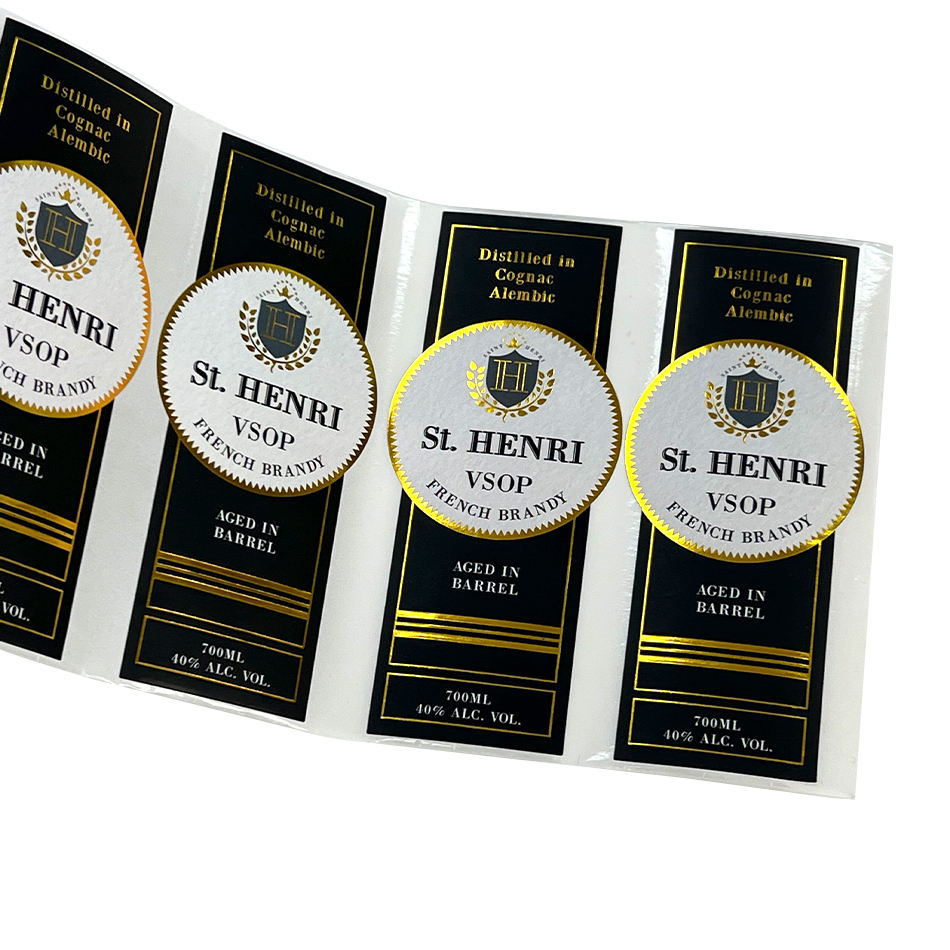 Manufacturers Custom Private Brand Name Printing Logo Adhesive Roll Labels Stickers for Packaging factory