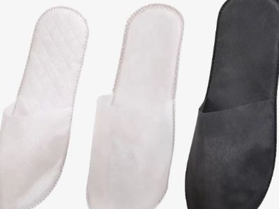 White Spa Slippers: A Luxurious Hotel Amenity