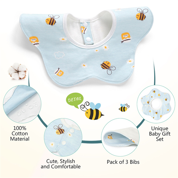 Easy Usage of Baby Drool Bibs