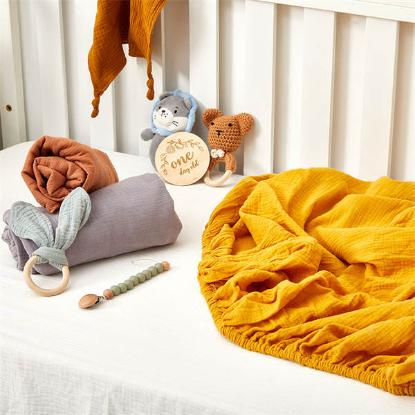 استخدام أوراق الموسلين للسرير: 