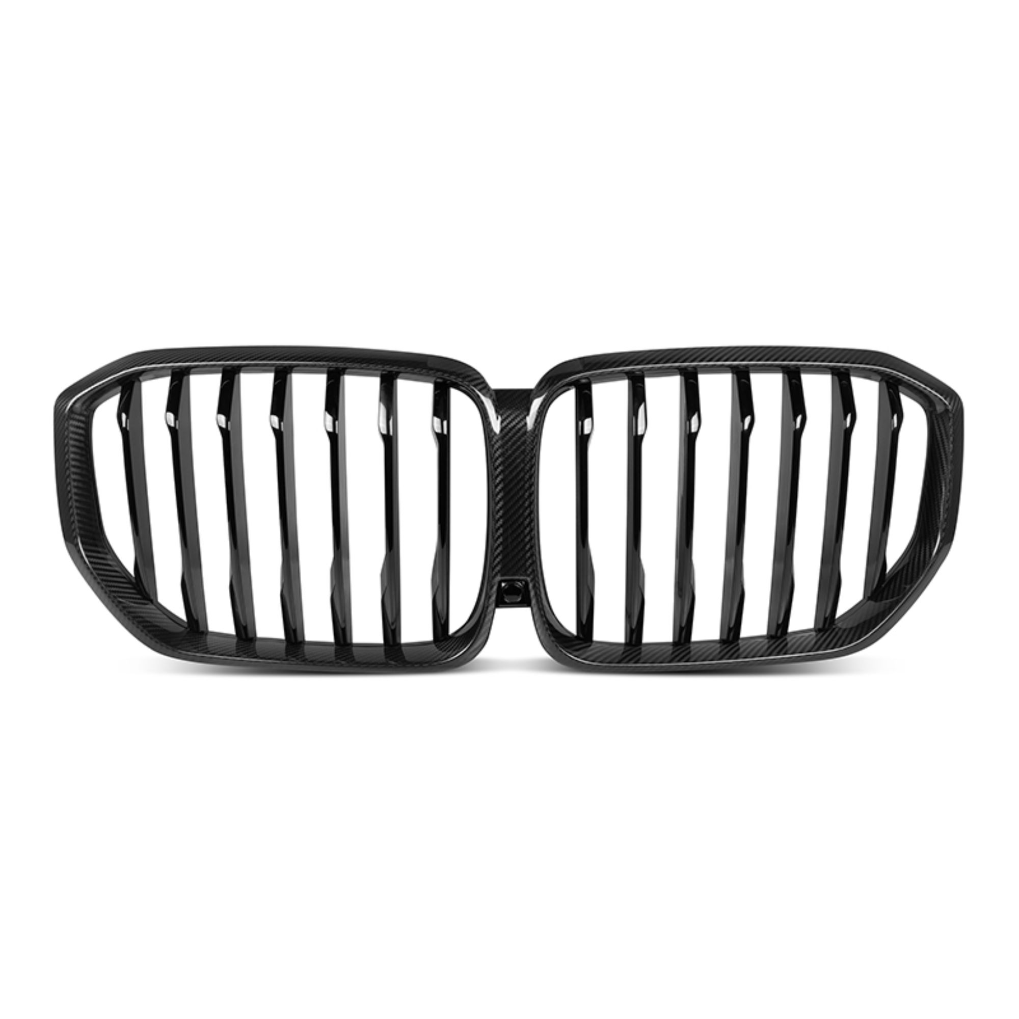 For BMW X5 G05 2019 2020  Single line Dry Carbon fiber Front bumper grille