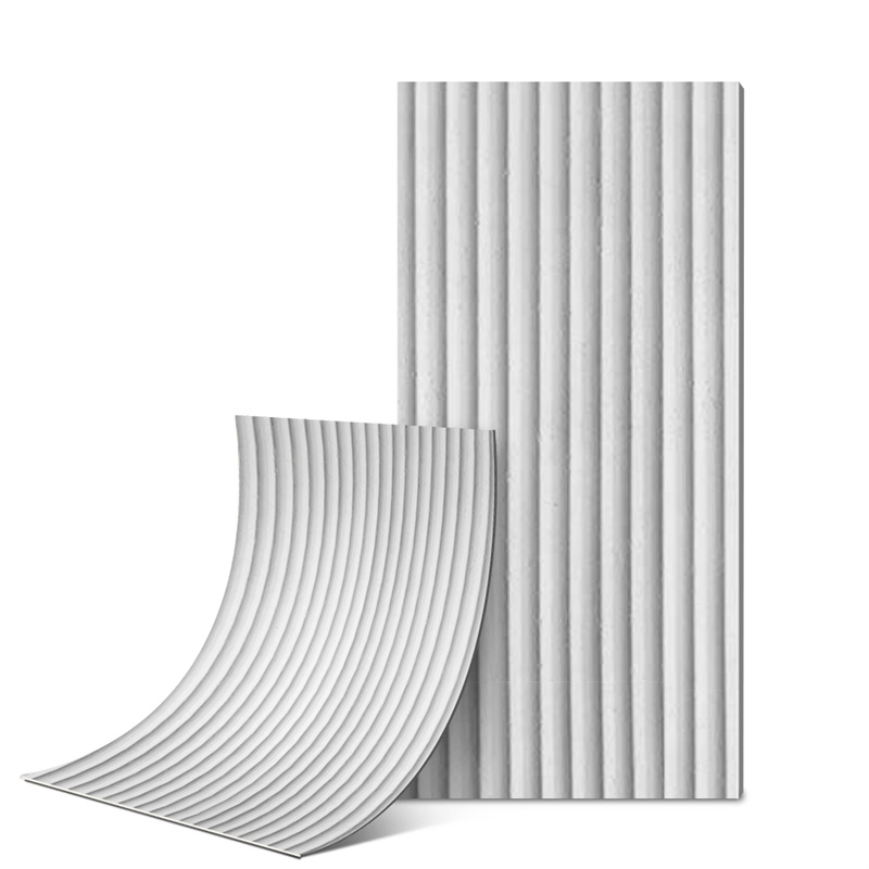 Flexible Ceramic Tile Ripple Board Beige