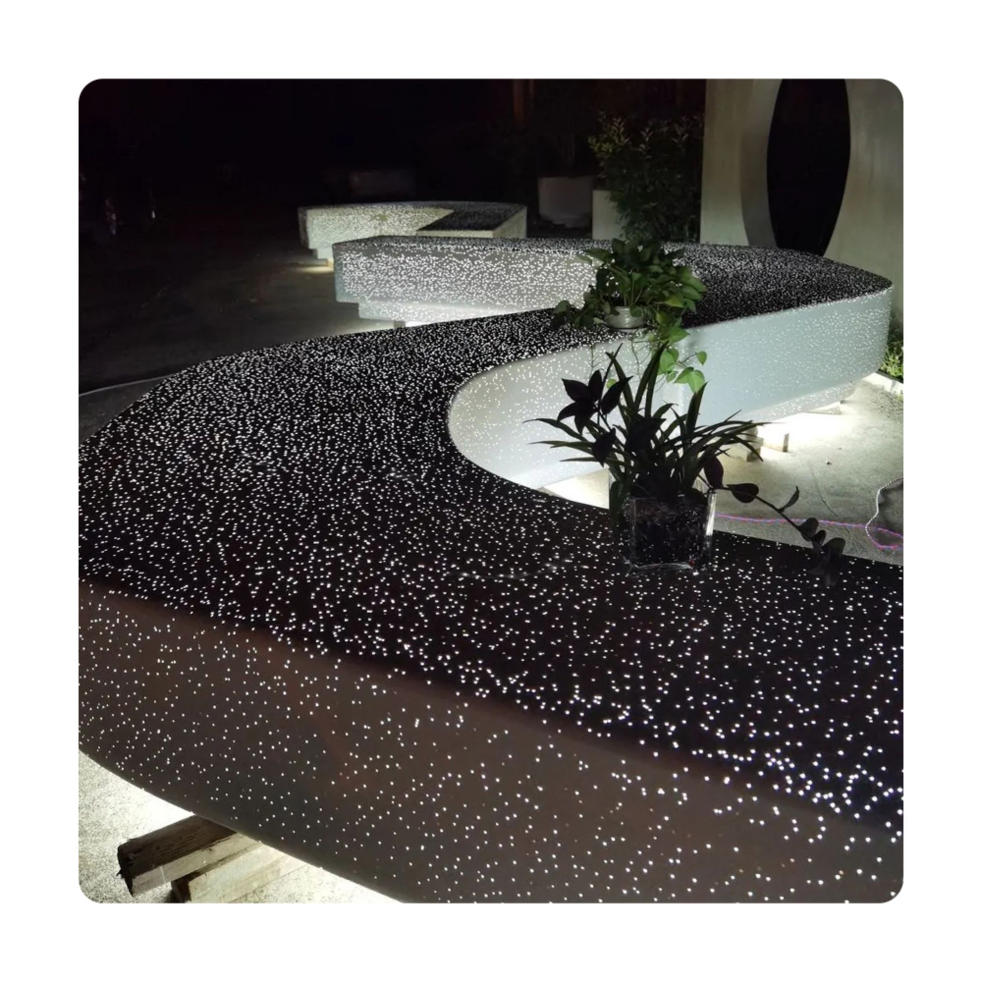 Customized Translucent Concrete Benches