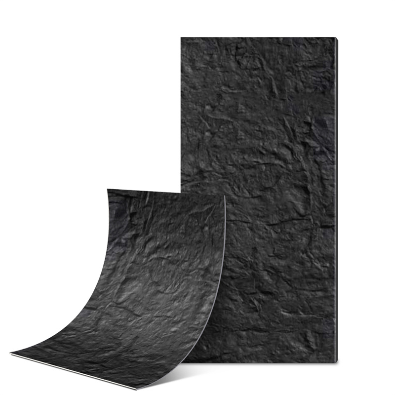Flexible Ceramic Tile Rockcut Stone Black