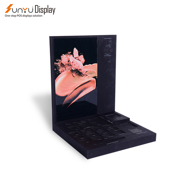 با ستند نمایشی آkrیل سیاه مدرن و شیک یک اعلام جسورانه انجام دهید