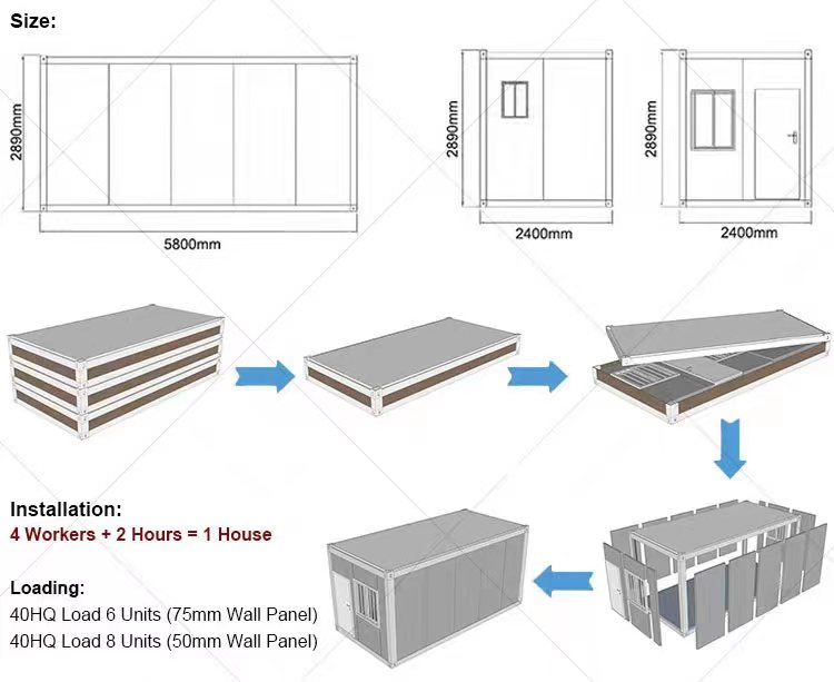 2024 hot products china double prefabricada container villa costa rica prefab house ready to living price foshan manufacture