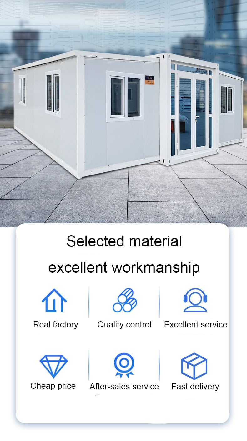 20FT 2 bedroom container homes 40ft expandable container house with bathroom expandable container house supplier