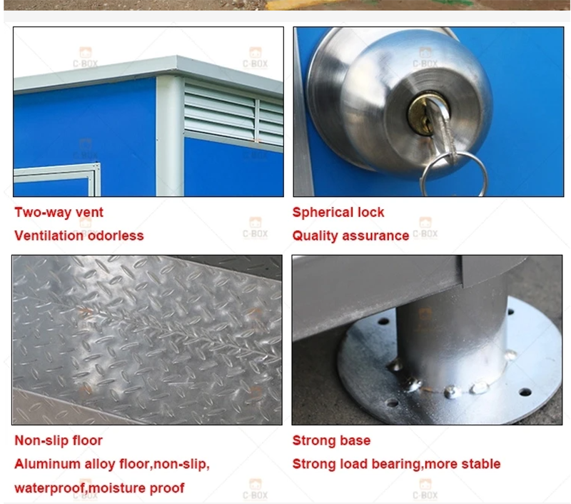 Modern Prefab Portable Mobile Toilet Bathroom Outdoor Public Cabin For Camping Restroom Shower Modern 1 - 49 units supplier