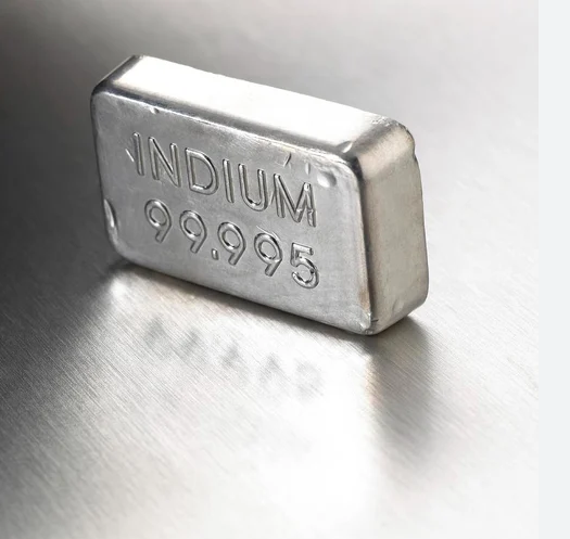 high purity 99.95% 99.995% indium ingot indium metal ingot lump price or Industry Use manufacture