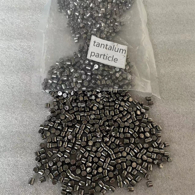 Customize 99.95% Pure tantalum Tantalum Granule/particle/pellets/beads price per kg factory