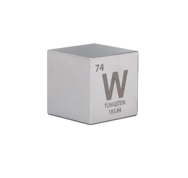 Customized High Quality Tungsten Metal Element Cube 99.5% Tungsten Cube with Periodic Engraving supplier