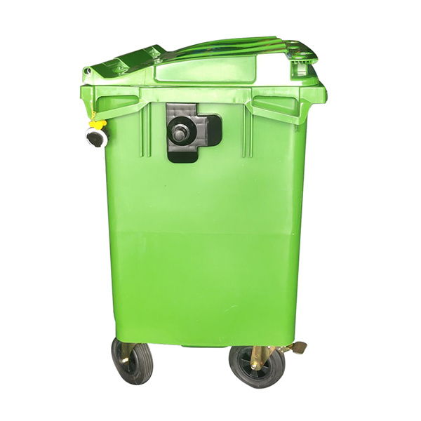 Shift to a larger plastic trash can for improved hygiene