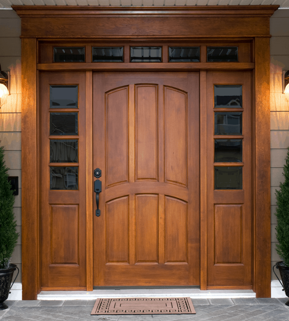 Exceptional Security with Double Building Wooden Doors