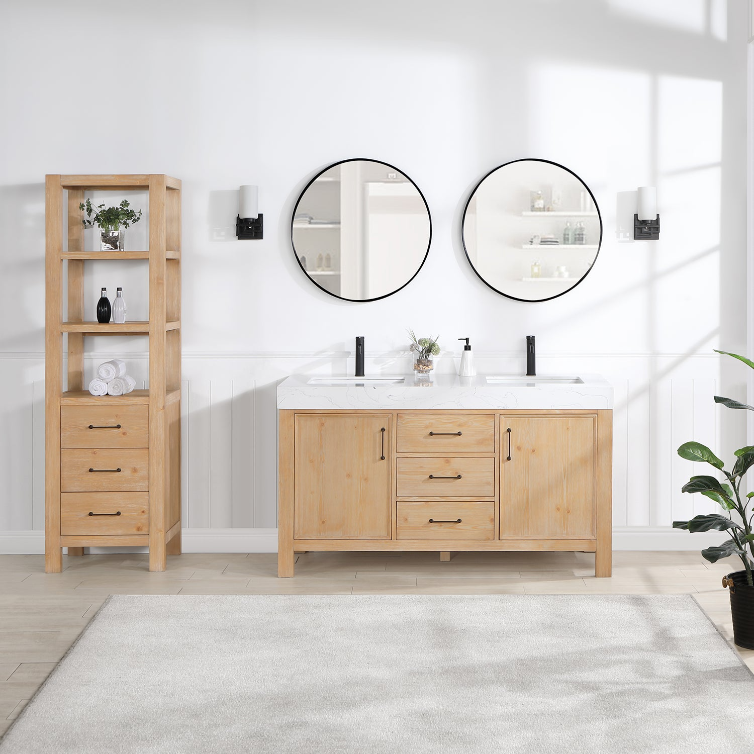 Double Building Vanity Cabinets: A Perfect Blend of Elegance and Functionality