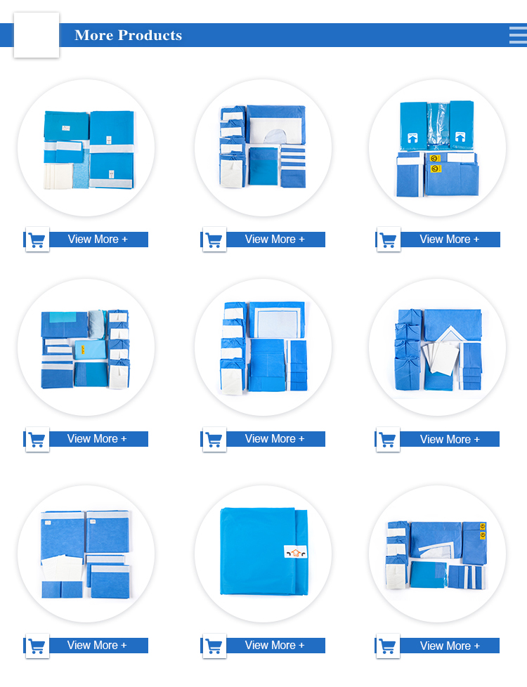 Hospital Surgical Sterile Disposable Surgical Operation Drape Packs Thailand Factory manufacture