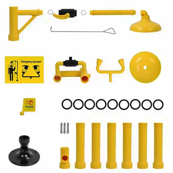 Rychlá a snadná instalace vědeckých bezpečnostních sprch pro okamžité použití