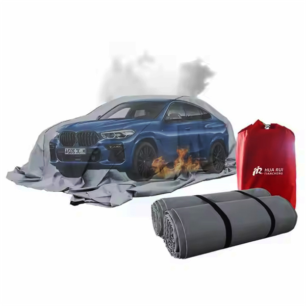 Tranquilidade no caminho com um cobertor anti-incêndio à mão