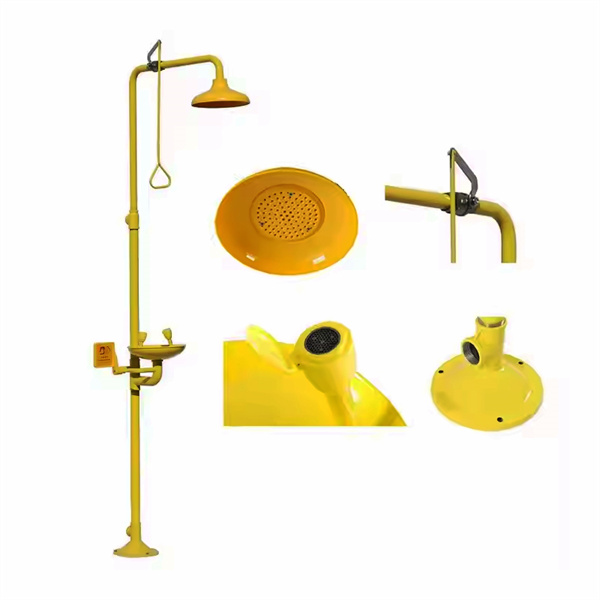 Szybka i efektywna pomoc przy oczach za pomocą stacji mycia oczu z grawitacją