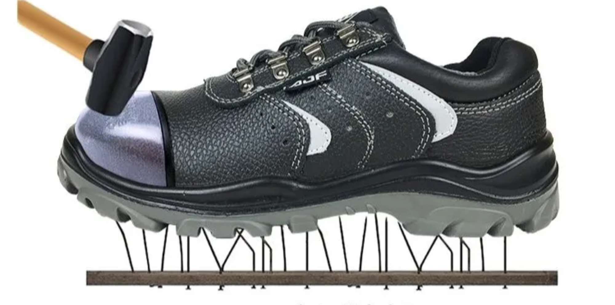 Антиударные Антипрокол Стальная Накладка Рельефная Коровья Кожа Защитная Обувь