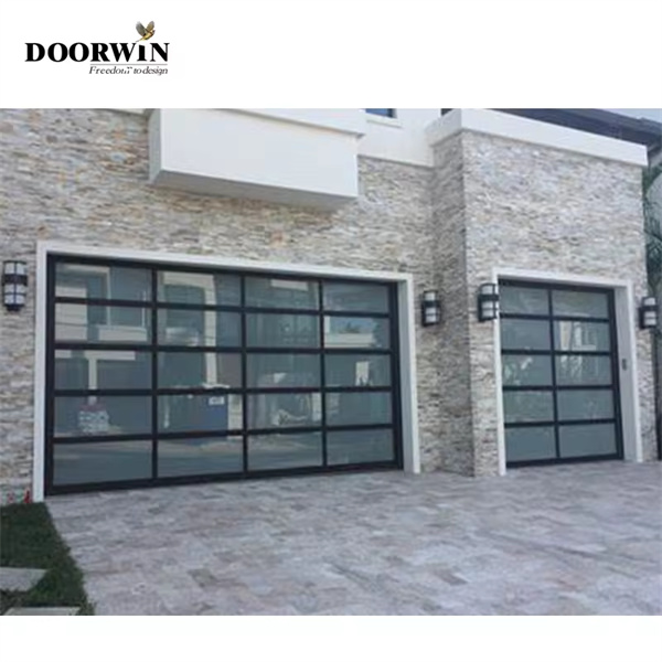 Doppelte Alufenster-Garagentore