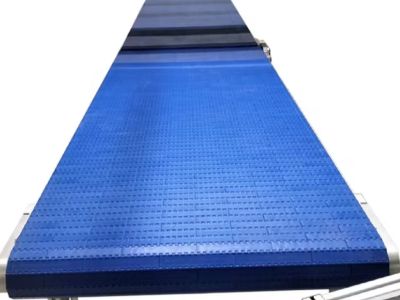What's the structure of a modular belt conveyor?