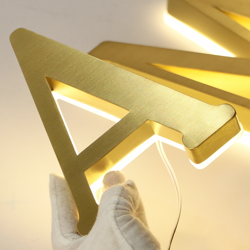 Stainless steel &acrylic Backlit Led Letter logo sign