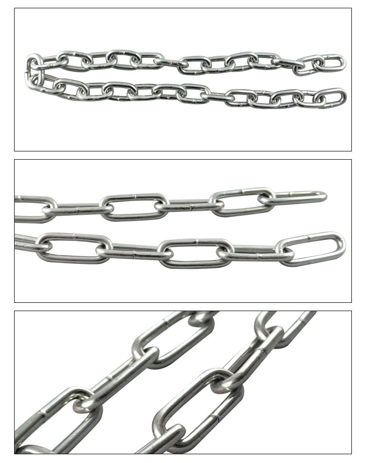 G30 Steel Chain Galvanized DIN5685 Welded Steel Long Link Chain supplier