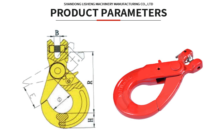 G80 Alloy Steel Clevis Nooca Isku-xidhka Qufulka ee Alaabta Sling