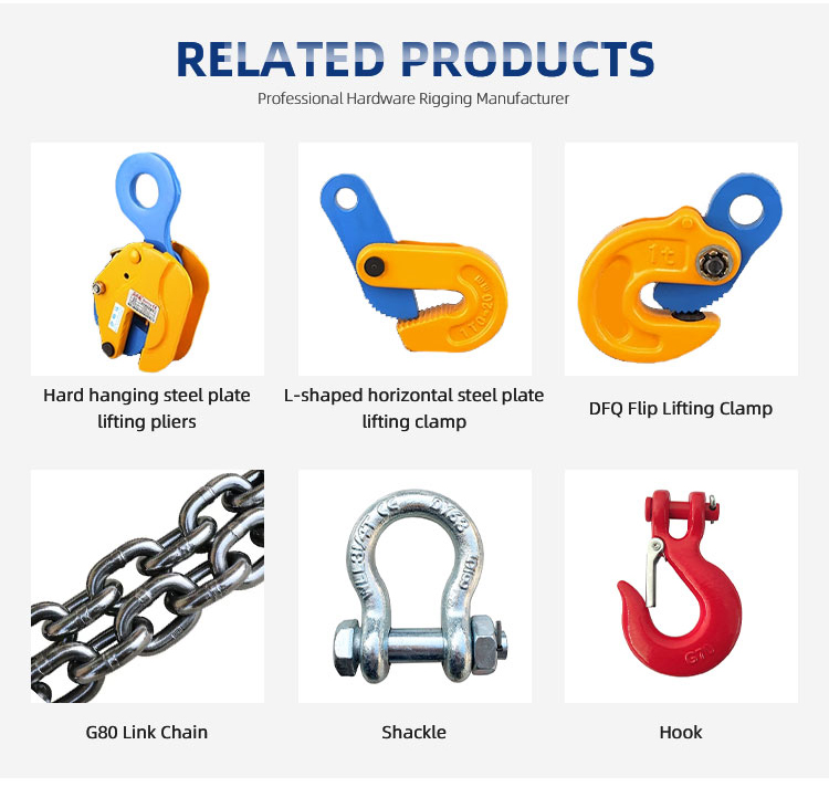 Heavy Duty 1ton 2ton I Type Lifting Construction Beam Clamp details